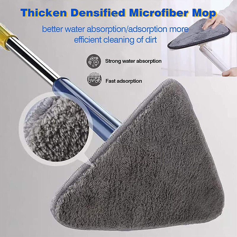 360° Rotating Self-Cleaning Flat Mop + 6pcs Rag