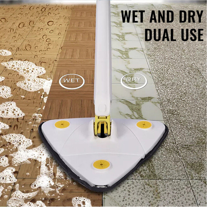 360° Rotating Self-Cleaning Flat Mop + 6pcs Rag